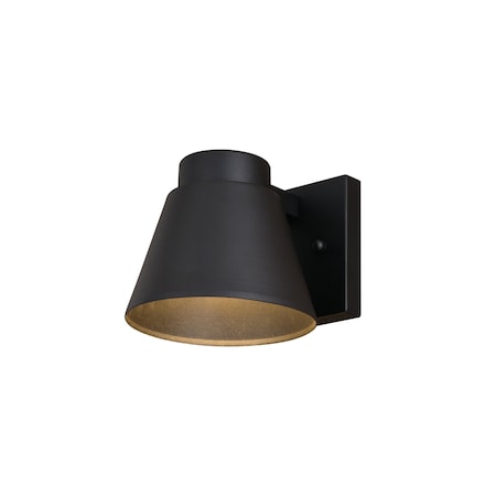 Vaxcel Evans Aluminum 1 Light Integrated LED Textured Black Contemporary Outdoor Wall Sconce T0769
